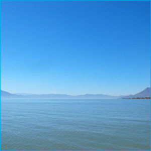 Vista del lago de chapala desde el fraccionamiento
